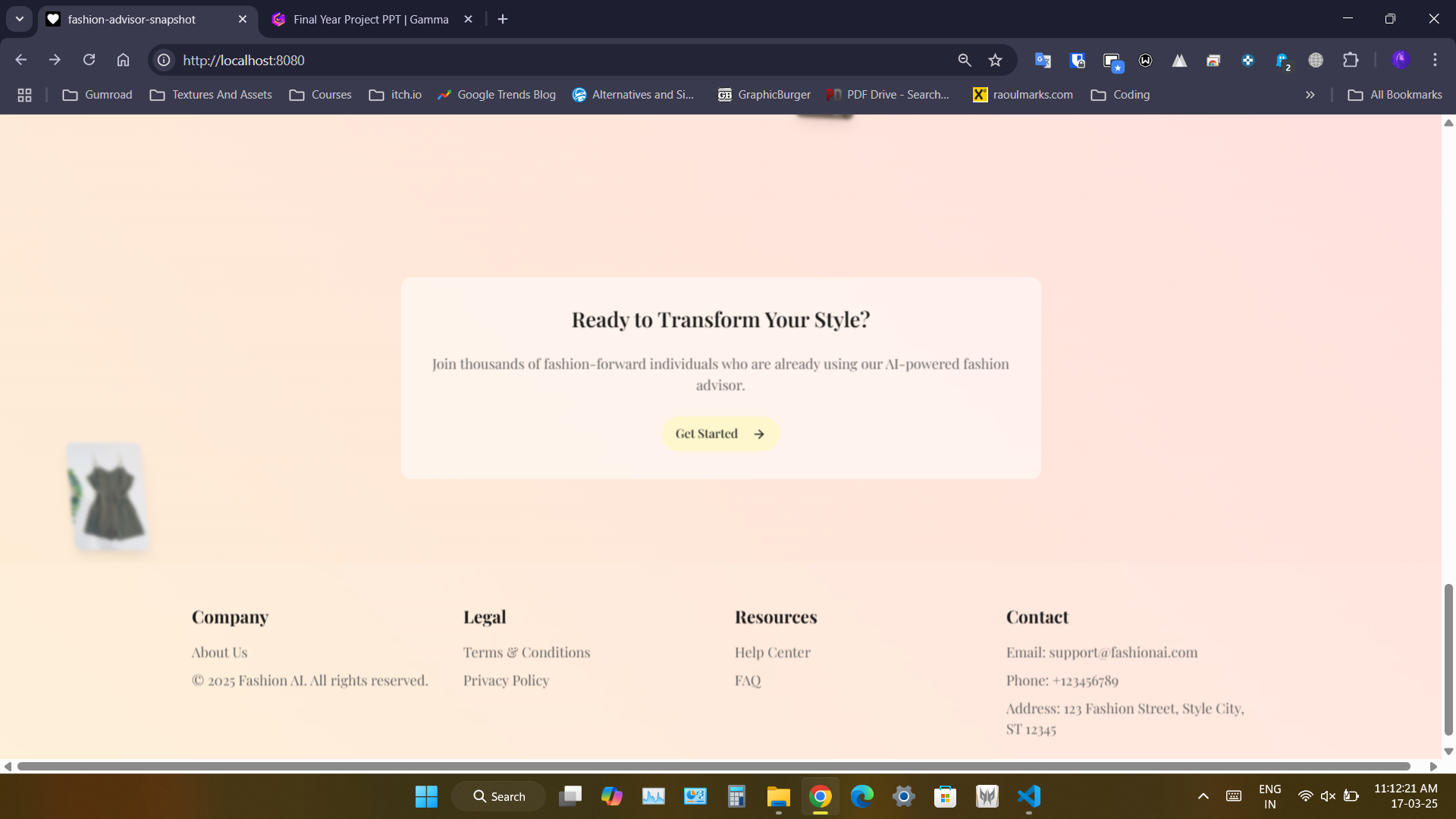 Fashion advice generation